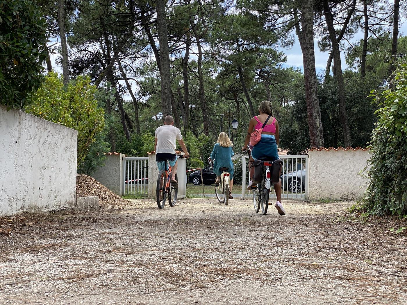 À vélo dans le parc